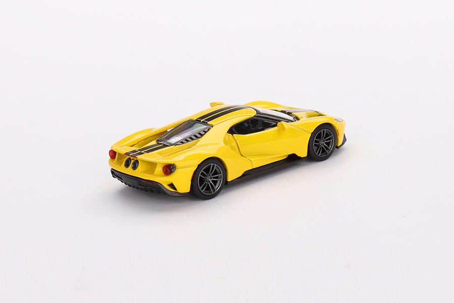 Ford GT Triple Amarillo - Mini GT - Escala 1/64