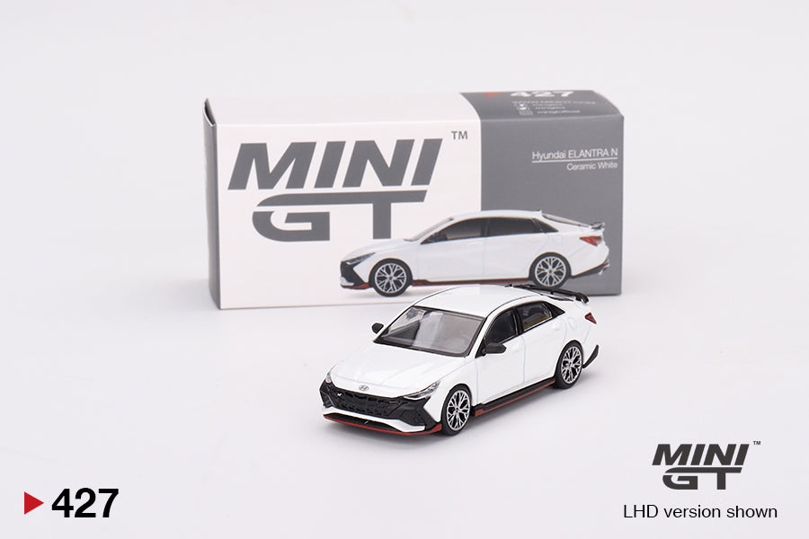 Hyundai Elantra N Ceramic White - Mini GT - Scala 1/64 MGT00427-L