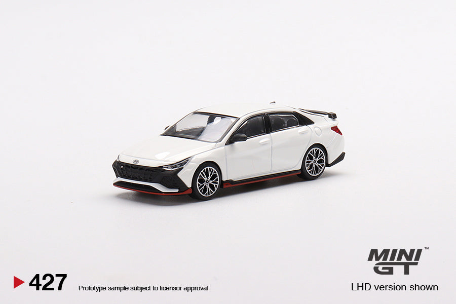 Hyundai Elantra N Ceramic White - Mini GT - Scala 1/64 MGT00427-L