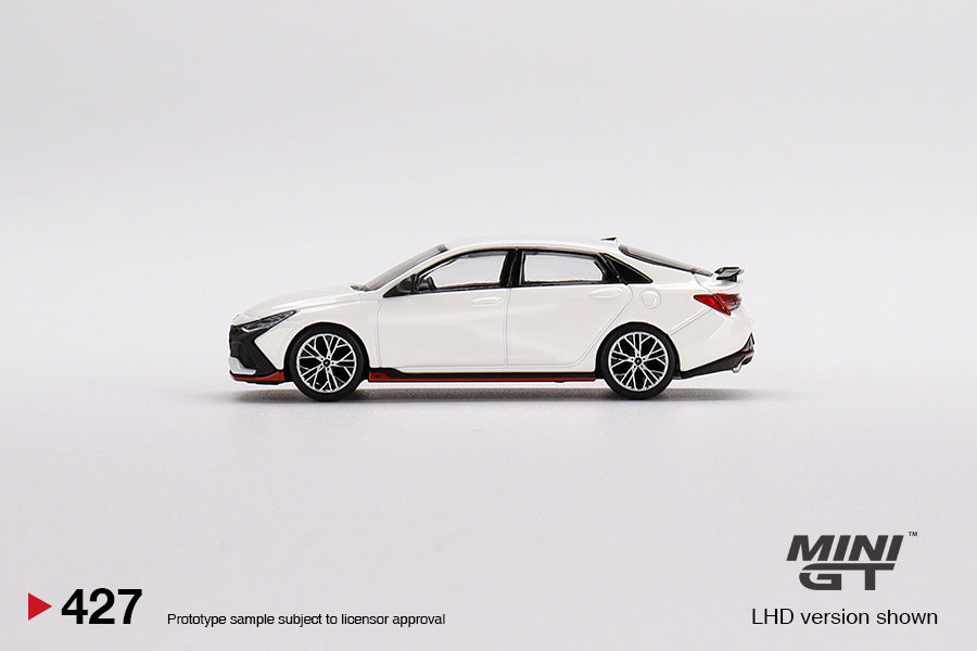 Hyundai Elantra N Ceramic White - Mini GT - Scala 1/64 MGT00427-L