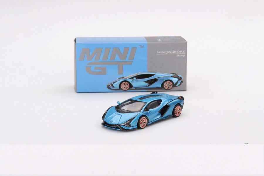 Lamborghini Sián FKP 37 Blu Aegir LDH - Mini GT - Scala 1/64  MGT00573