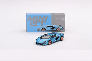 Lamborghini Sián FKP 37 Blu Aegir LDH - Mini GT - Escala 1/64