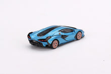 Cargar imagen en el visor de la galería, Lamborghini Sián FKP 37 Blu Aegir LDH - Mini GT - Escala 1/64
