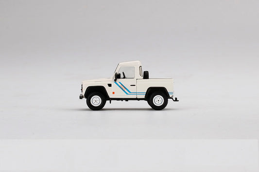 Land Rover Defender 90 Pickup White LDH - Mini GT - Scala 1/64 MGT00338