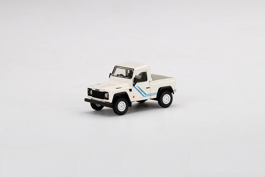 Land Rover Defender 90 Pickup White LDH - Mini GT - Scala 1/64 MGT00338