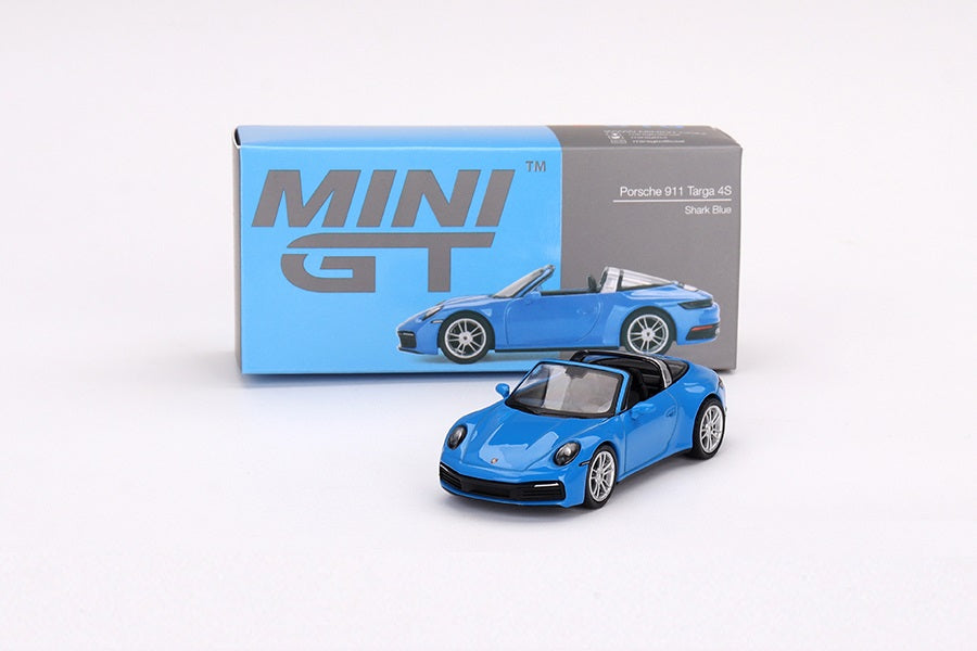 Porsche 911 Targa 4S Shark Blue LHD - Mini GT - Scala 1/64 MGT00610