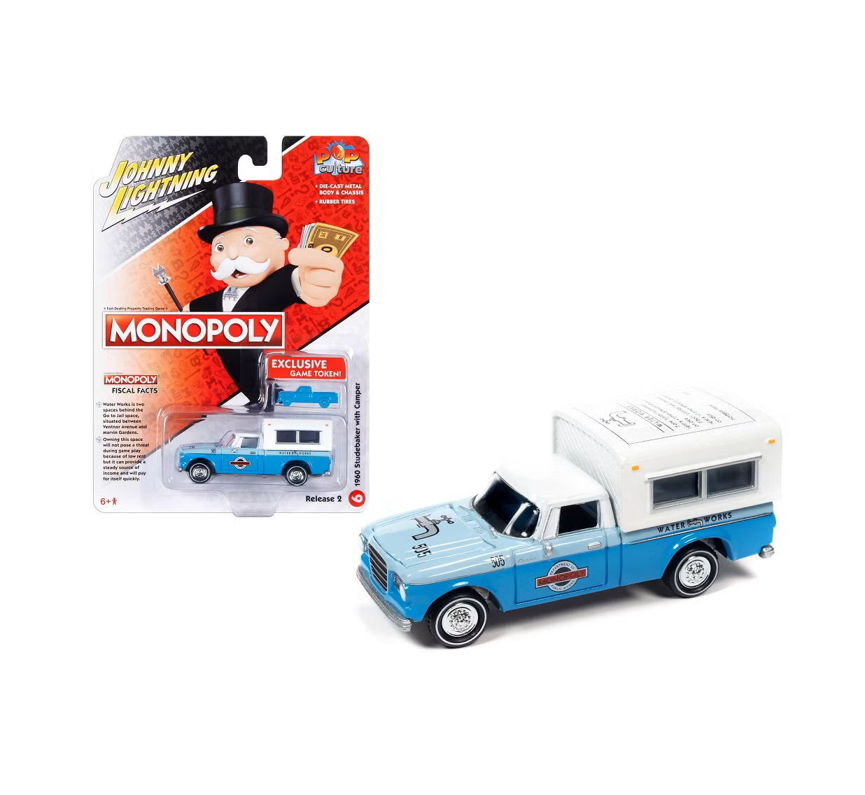 1960 Studebaker Camper "Water Works" Series Monopoly - Johnny Lightning - Scala 1/64