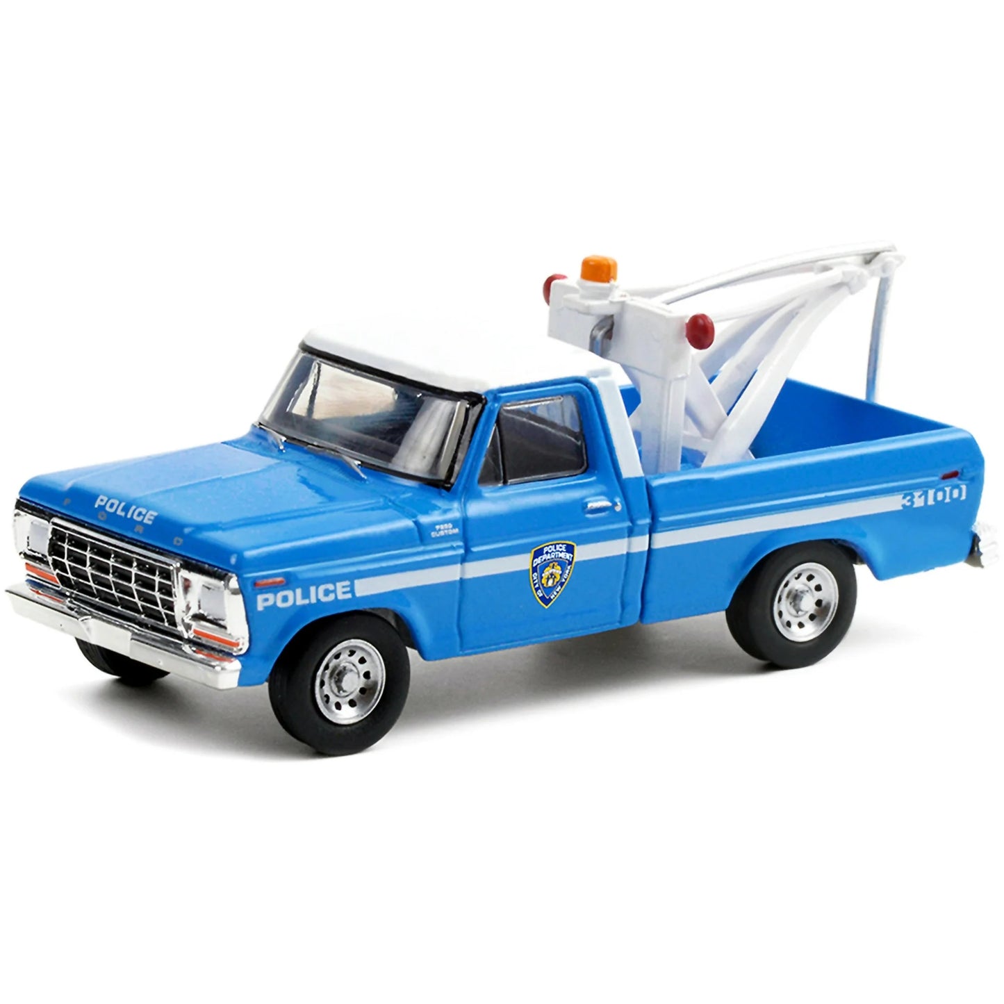 1979 Ford F-250 NYPD Tow Truck Series Hobby Exclusive - Greenlight - Scala 1/64