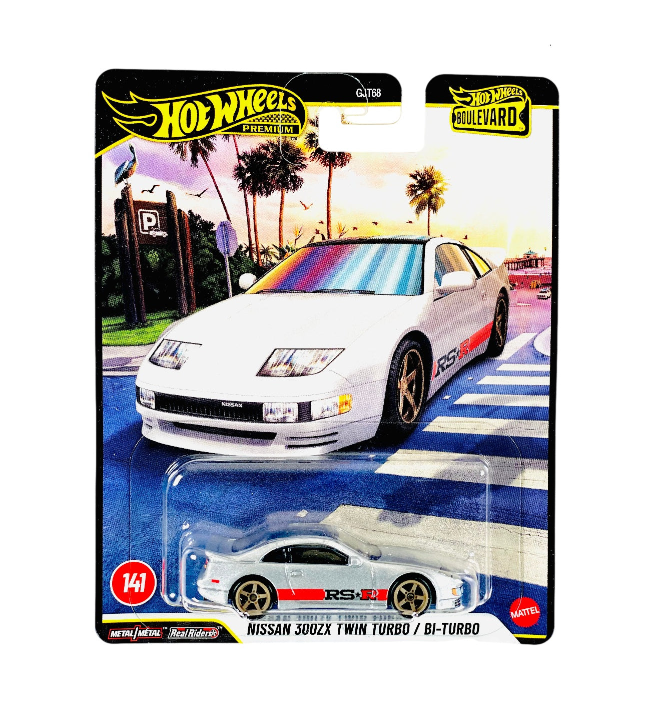 Nissan 300ZX Twin Turbo / Bi-Turbo Silver Boulevard - Hot Wheels Premium - Scala 1/64