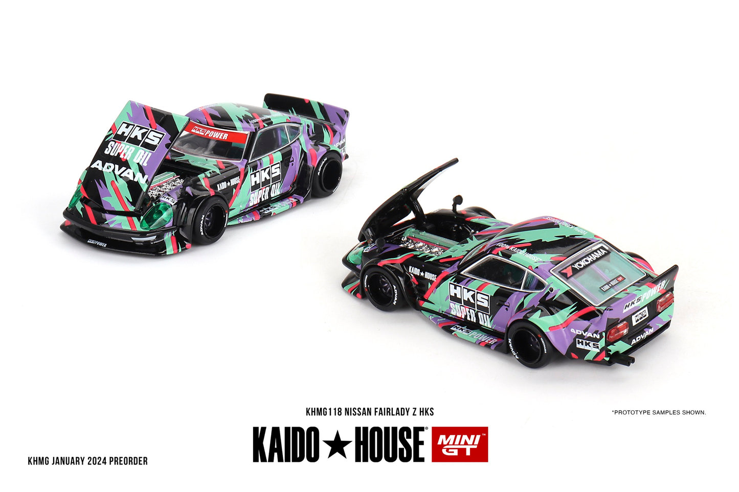 Nissan Fairlady Z HKS - KAIDO HOUSE Mini GT - Scala 1/64 KHMG118