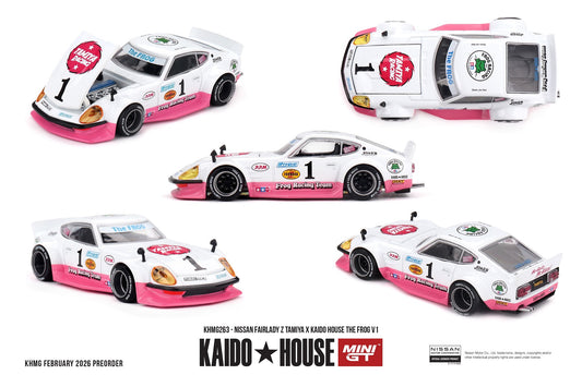 Nissan Fairlady Z TAMIYA x KAIDO HOUSE "The FROG" V1 1969 - Mini GT - Kaido House - Scala 1/64 KHMG263