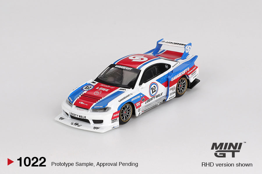 Nissan LB-Super Silhouette S15 SILVIA GARASIDRIFT x LBWK 2025 - Mini Gt - Scala 1/64 MGT01022-R