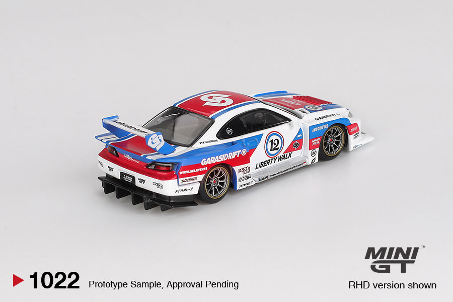 Nissan LB-Super Silhouette S15 SILVIA GARASIDRIFT x LBWK 2025 - Mini Gt - Scala 1/64 MGT01022-R