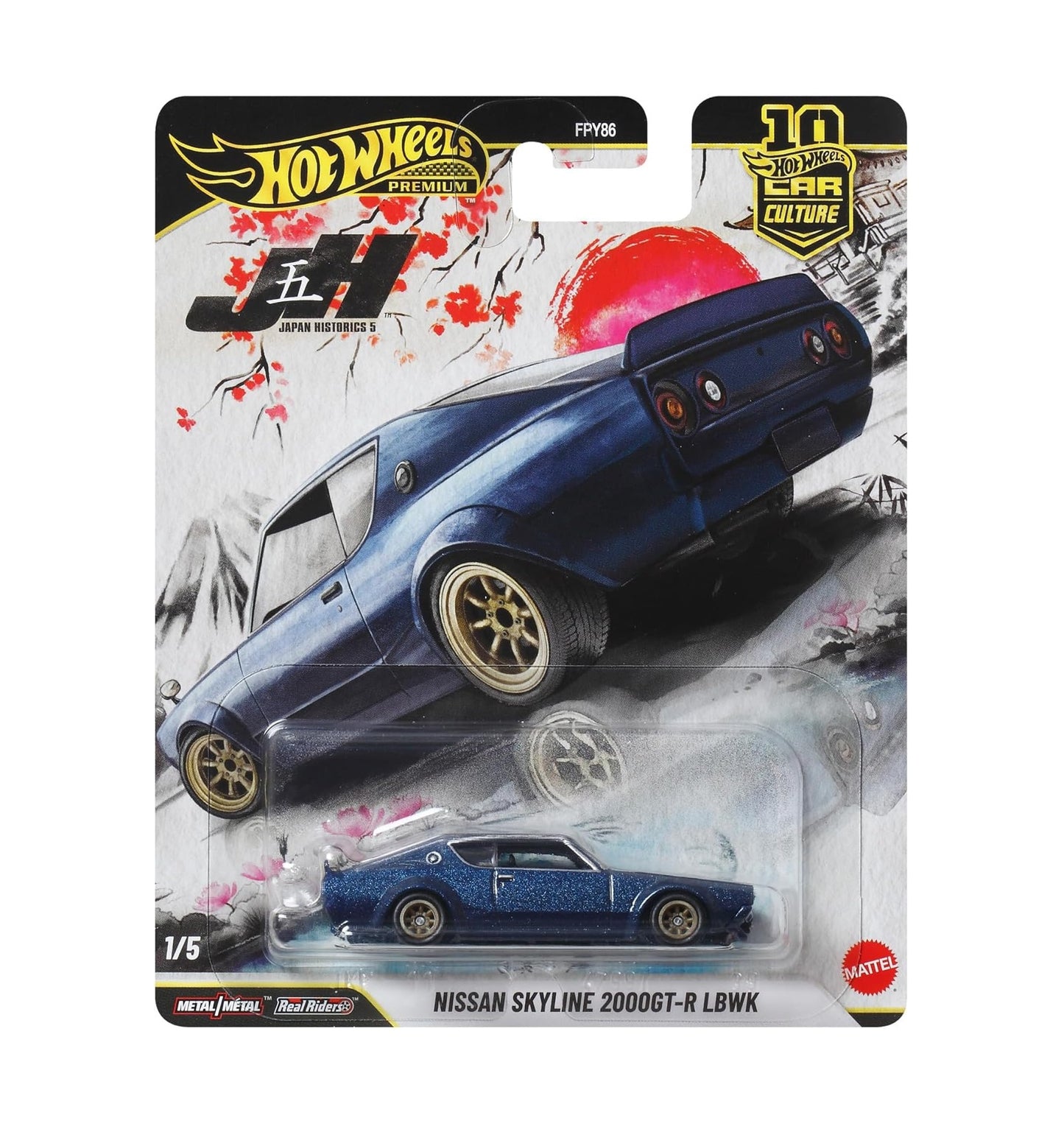 Nissan Skyline 2000GT-R LBWK Japan Historics - Hot Wheels Premium - Scala 1/64