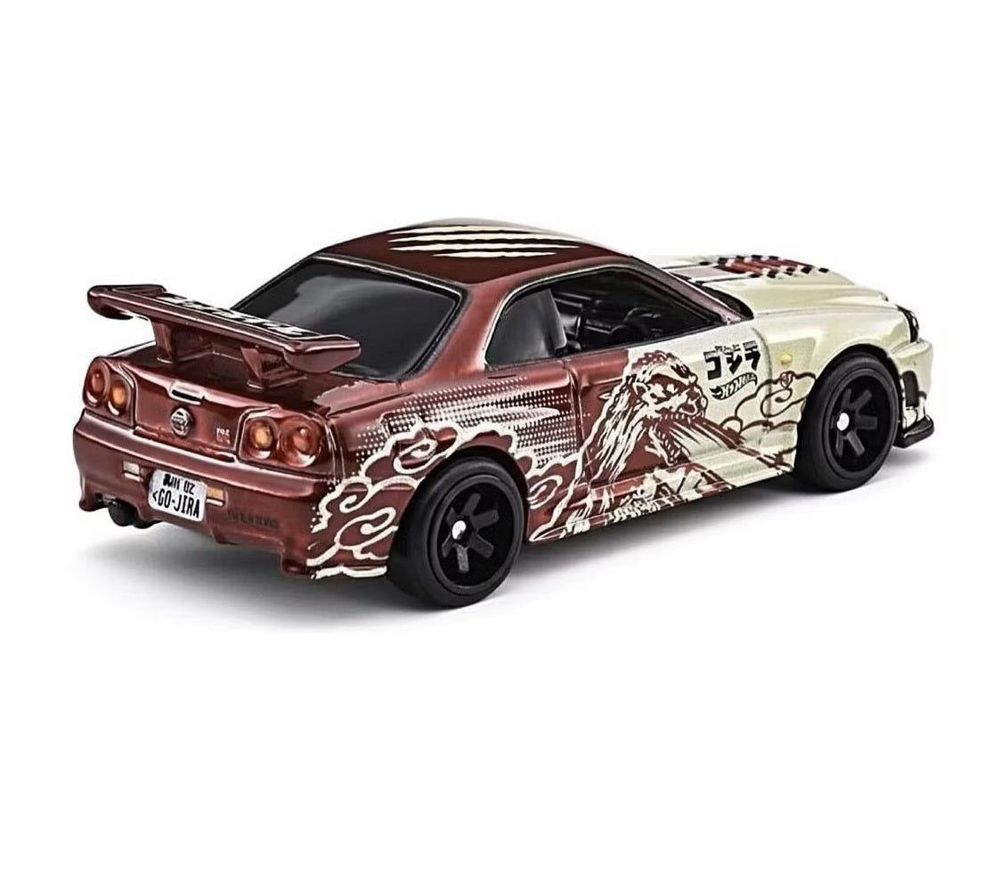 Nissan Skyline GT-R (BNR34) Godzilla - Hot Wheels Premium - Scala 1/64