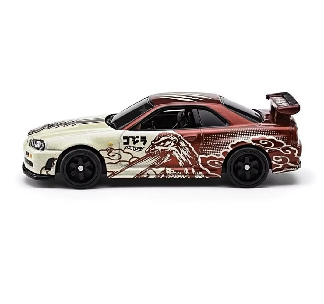 Nissan Skyline GT-R (BNR34) Godzilla - Hot Wheels Premium - Scala 1/64