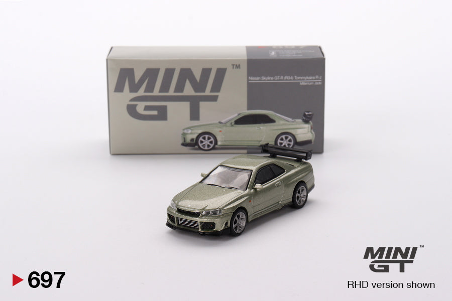 Nissan Skyline GT-R (R34) Tommykaira R-z Millenium Jade RDH - Mini GT - Scala 1/64 MGT00697