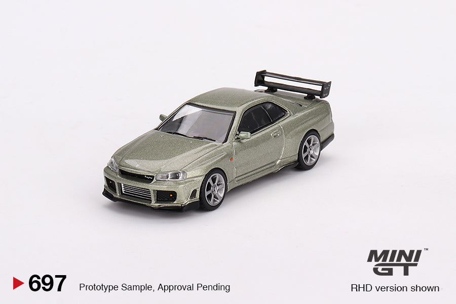 Nissan Skyline GT-R (R34) Tommykaira R-z Millenium Jade RDH - Mini GT - Scala 1/64 MGT00697