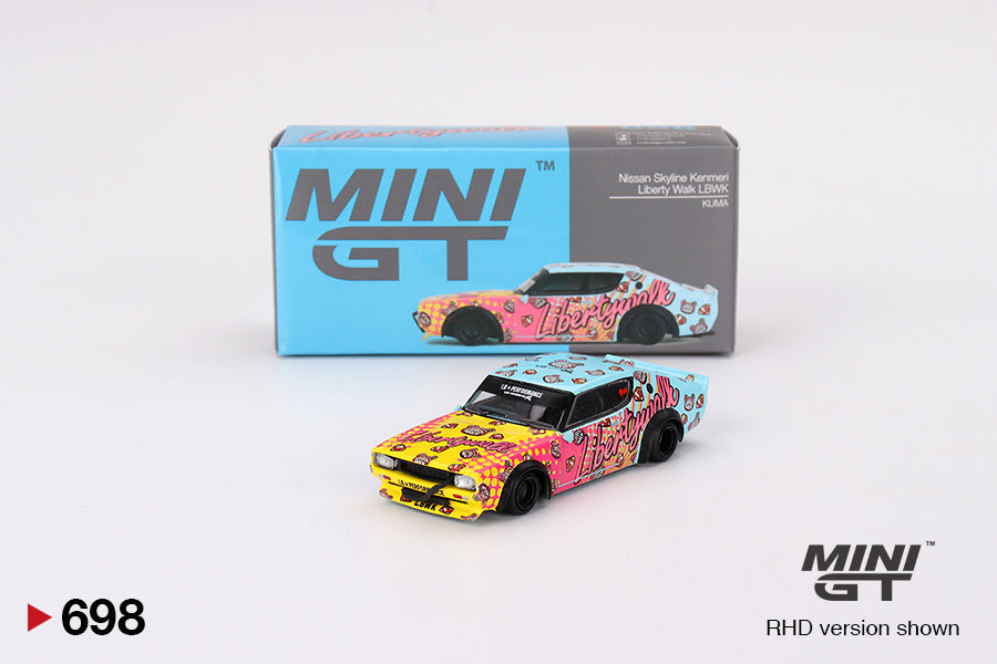 Nissan Skyline Kenmeri Liberty Walk LBWK KUMA RDH - Mini GT - Scala 1/64 MGT00698