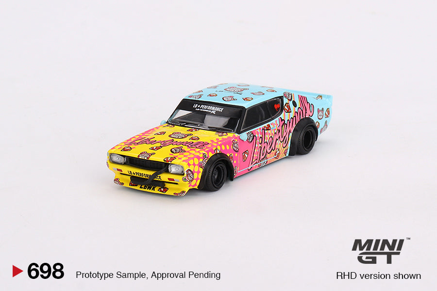 Nissan Skyline Kenmeri Liberty Walk LBWK KUMA RDH - Mini GT - Scala 1/64 MGT00698