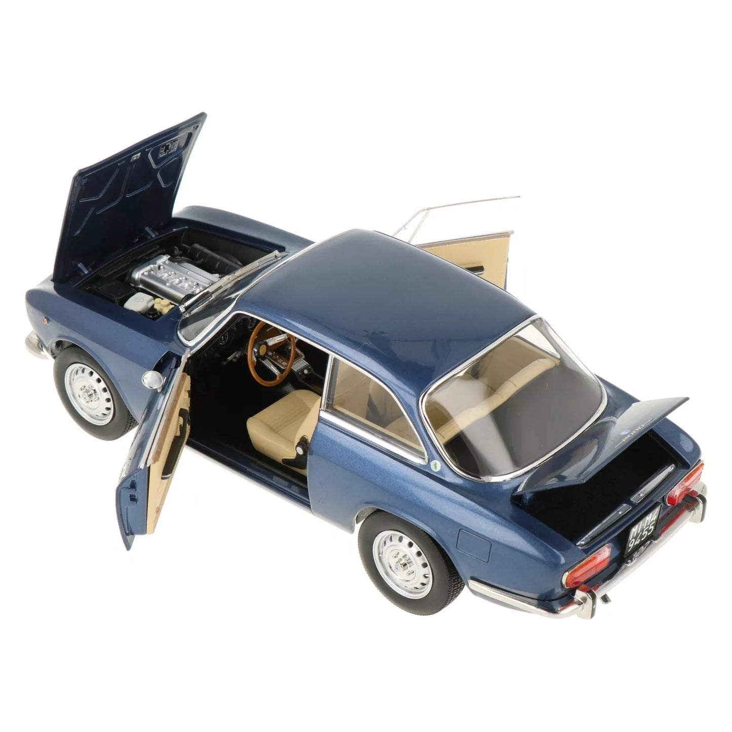 Alfa Romeo 2000 GTV 1973 Blue Pervinca Metallizzato - Norev - Scala 1/18