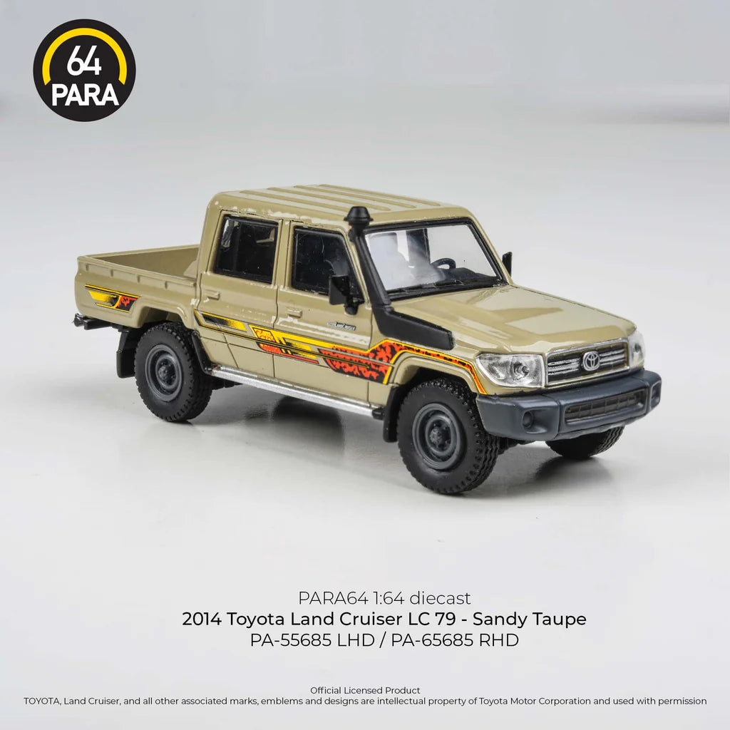 2014 Toyota Land Cruiser LC 79 Sandy Taupe LHD - Para64 - Scala 1/64