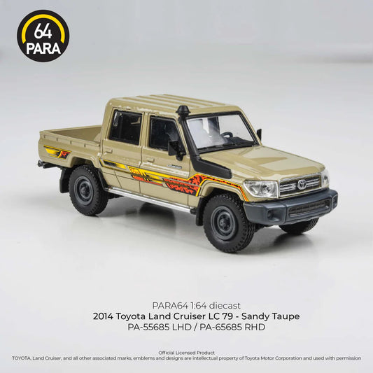 2014 Toyota Land Cruiser LC 79 Sandy Taupe LHD - Para64 - Scala 1/64