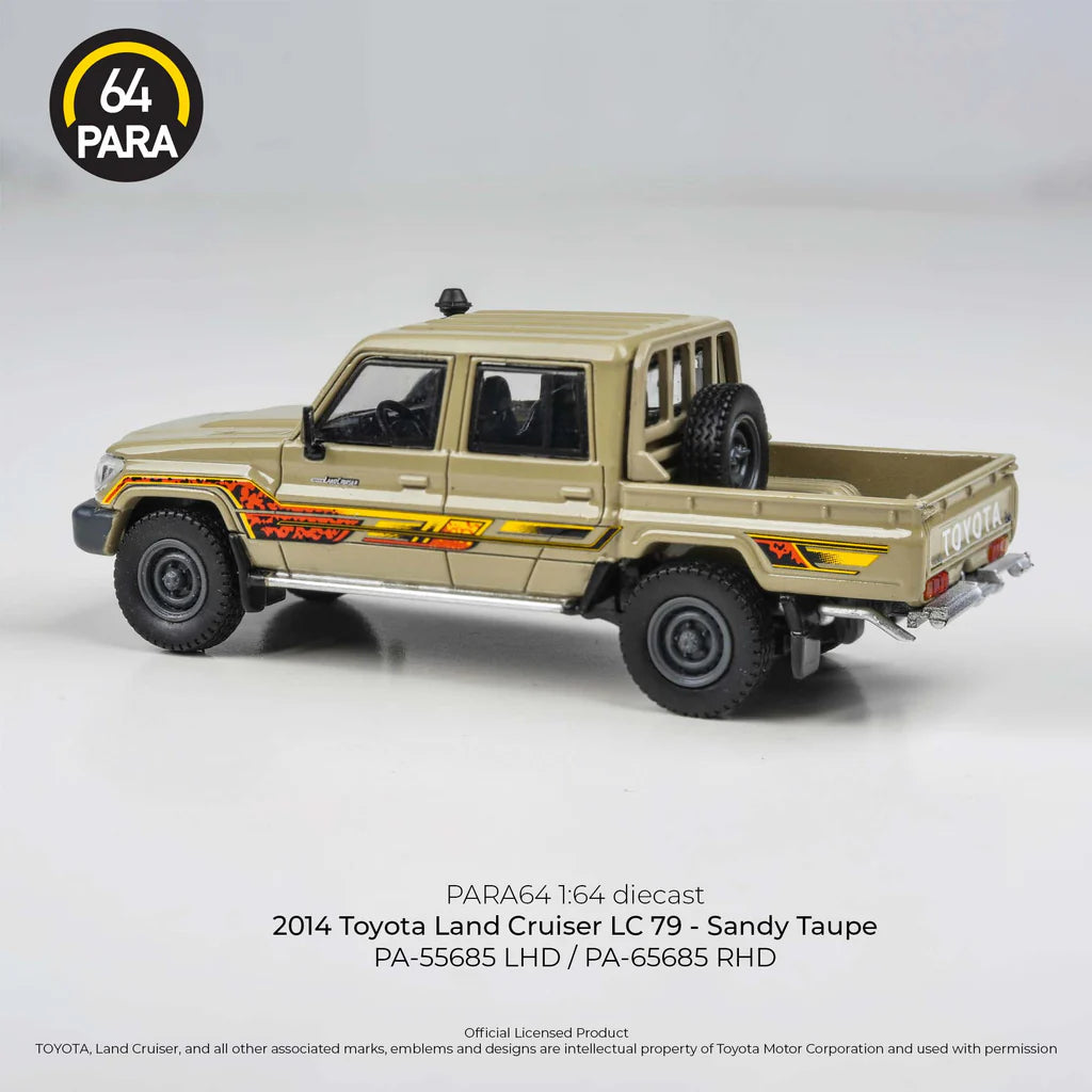 2014 Toyota Land Cruiser LC 79 Sandy Taupe LHD - Para64 - Scala 1/64