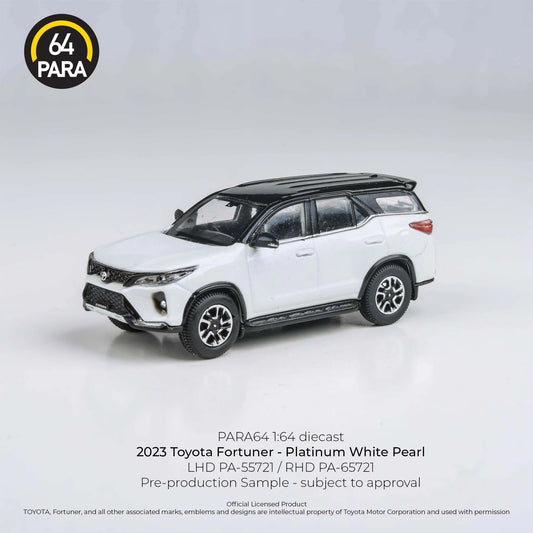 2023 Toyota Fortuner Platinum White (Philippines Exclusive) RHD - Para64 - Scala 1/64