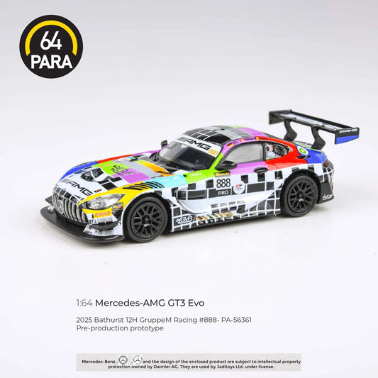 Mercedes-AMG GT3 2025 Bathurst 12H GruppeM Racing #888 - Para64 - Scala 1/64 PA-56361