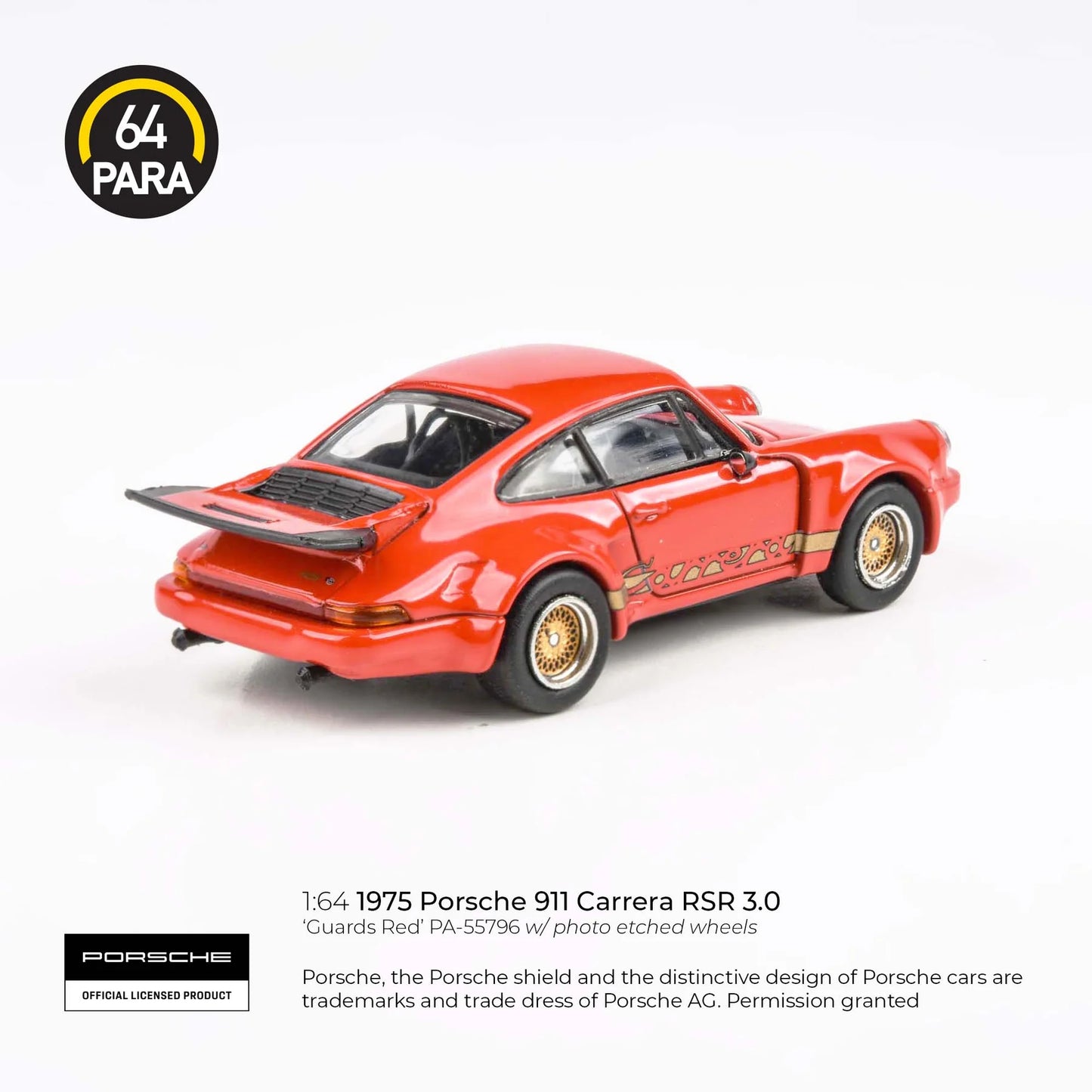 Porsche 911 Carrera RSR 3.0 Guards Red - Para64 - Scala 1/64 PA-55796 LHD