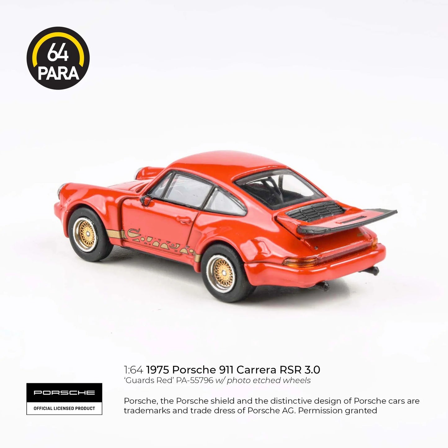 Porsche 911 Carrera RSR 3.0 Guards Red - Para64 - Scala 1/64 PA-55796 LHD