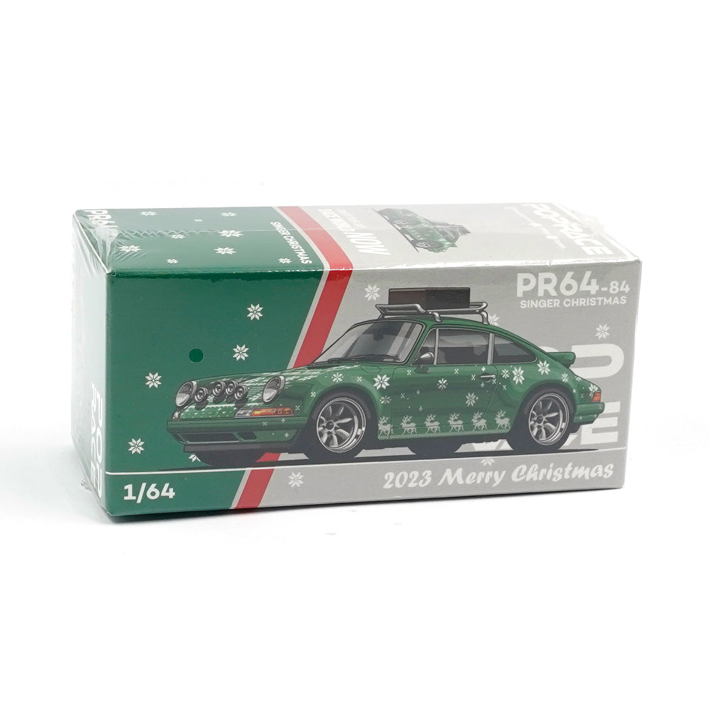 Porsche Singer Targa 2023 Christmas Edition Green- Pop Race - Scala 1/64 PR64-84