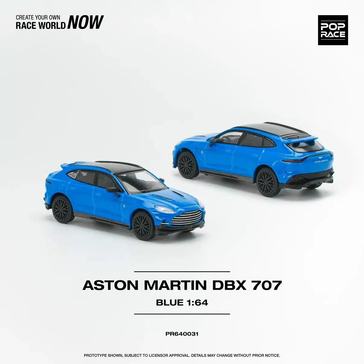 Aston Martin DBX 707 Blue - Pop Race - Scala 1/64 PR64-0031