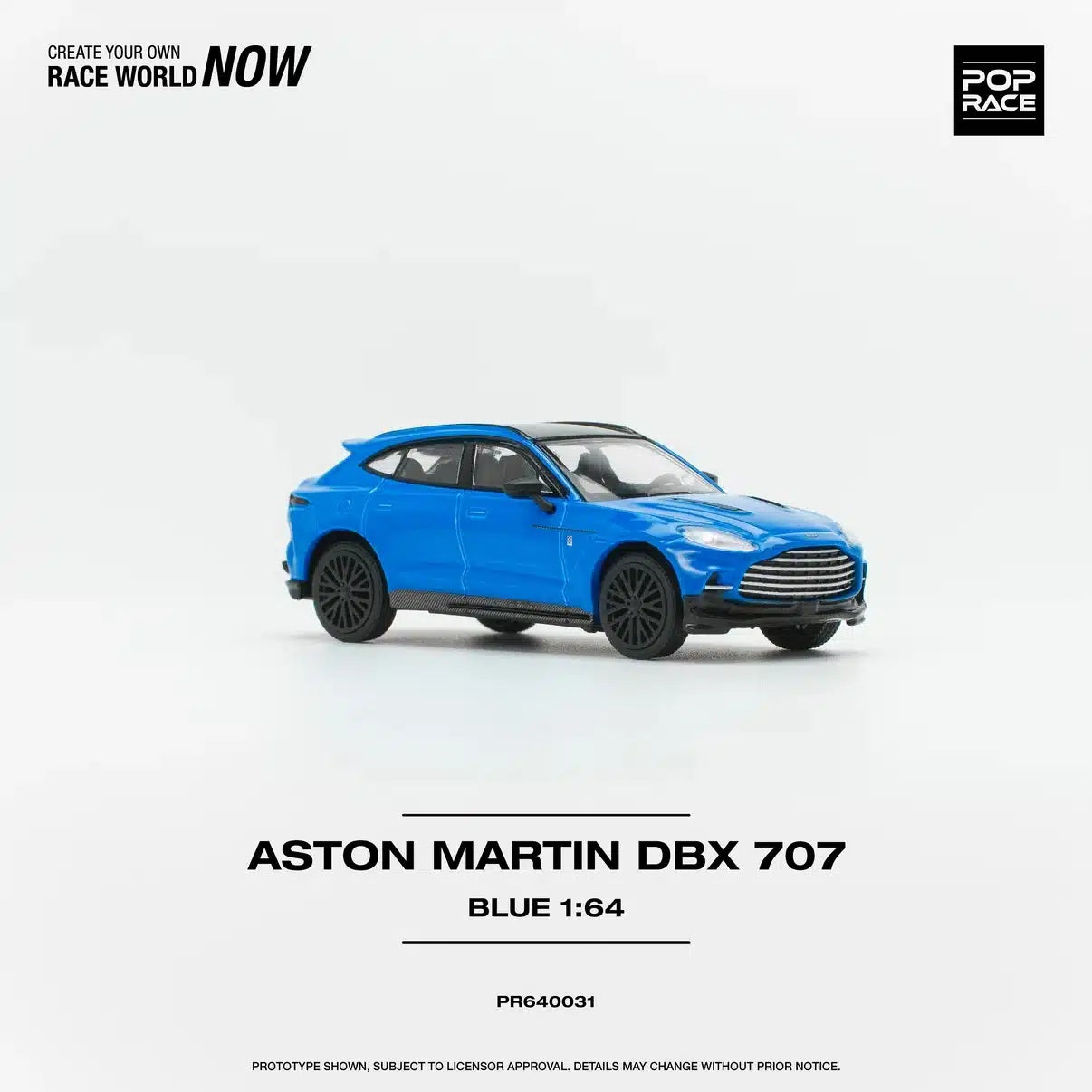 Aston Martin DBX 707 Blue - Pop Race - Scala 1/64 PR64-0031