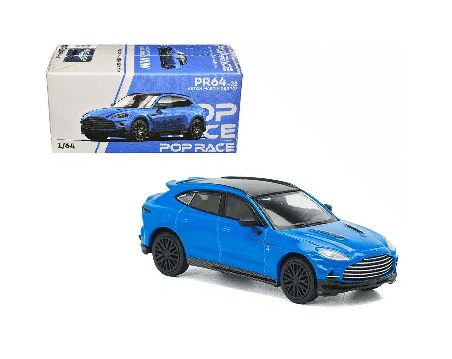 Aston Martin DBX 707 Blue - Pop Race - Scala 1/64 PR64-0031