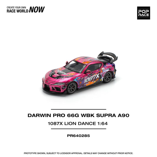 Toyota Supra (A90) Darwin Pro 66G WBK 1087X Lion Dance - Pop Race - Scala 1/64 PR64-285