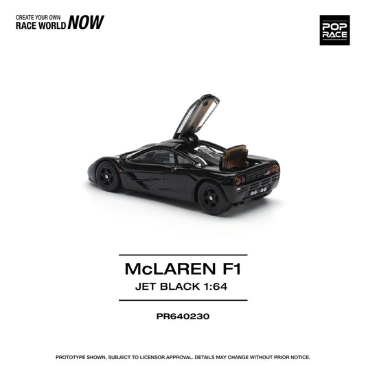McLaren F1 Jet Black - Pop Race - Scala 1/64 PR64-230