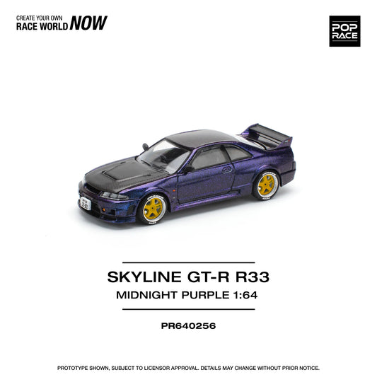 Skyline GT-R R33 Midnight Purple - Pop Race - Scala 1/64 PR64-256