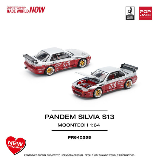 Panden Silvia S13 Moontech - Pop Race - Scala 1/64 PR64-258