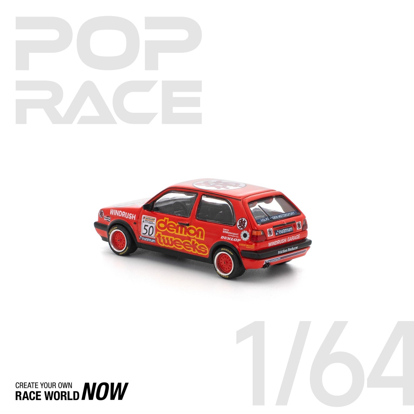 Volkswagen Golf MK2 Team Demon Tweeks BTCC 1988 - Pop Race - Scala 1/64 PR64-105