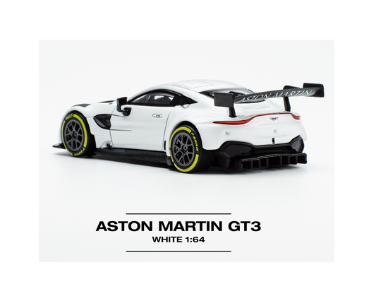 Aston Martin GT3 White - Pop Race - Scala 1/64 PR64-0045