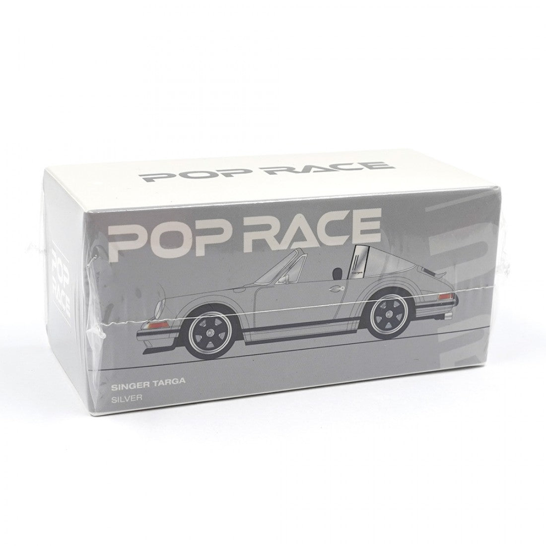 Singer Targa  Silver Porsche - Pop Race - Scala 1/64 PR64-SGTA-SL01