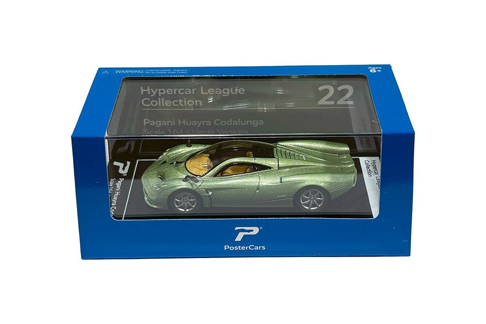 Pagani Huayra Codalunga (Verde Venezia) - PosterCars - Scala 1/64 H22
