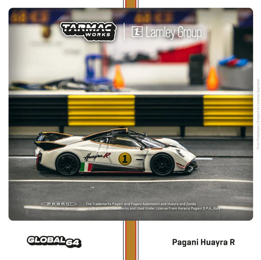 Pagani Huayra R Bianco Benny - Tarmac Works -  Scala 1/64 T64G-TL035-WH