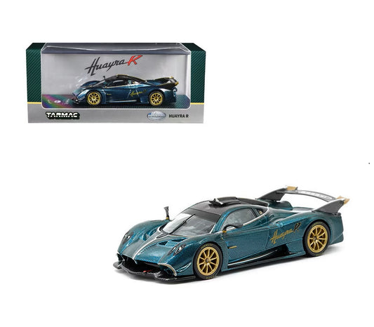Pagani Huayra R Turquoise Carbon Fiber - Tarmac Works GLOBAL64 - Scala 1/64 T64G-TL035-TCF