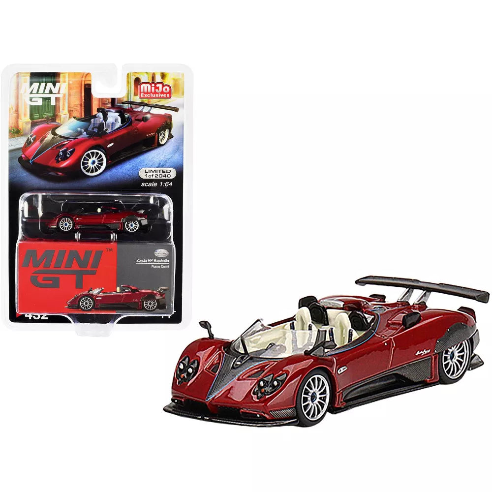 Pagani Zonda HP Barchetta Rosso Dubai - Mini GT - Scala 1/64 MGT00432 MiJo Exclusives