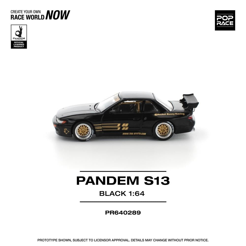 Pandem Nissan Silvia S13 Black - Pop Race - Scala 1/64 PR64-289