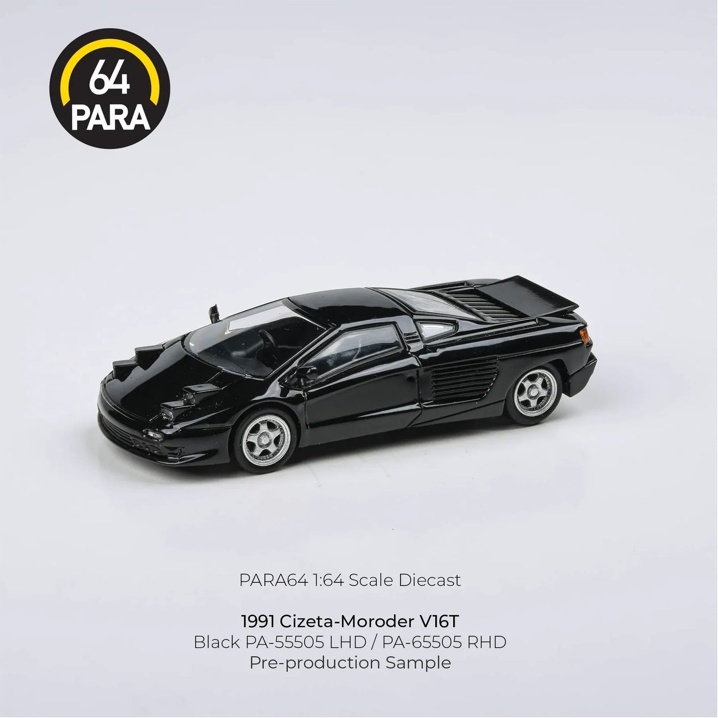 1991 Cizeta-Moroder V16T  Super Fly Black (pop up light) - Para64 - Scala 1/64