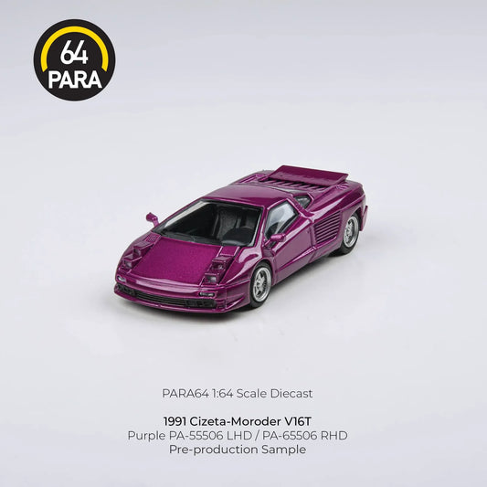 1991 Cizeta-Moroder V16T  Super Fly Purple (pop up light) - Para64 - Scala 1/64